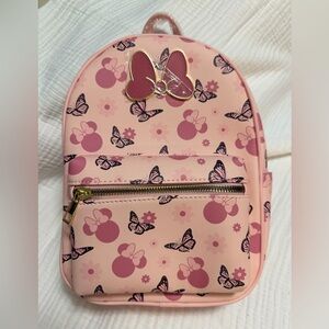 Loungefly Minnie Mouse Butterfly Pink Mini Backpack NWT Disney